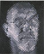 Chuck Close - Self Portrait (Paintings) h: 72 x w: 60 in / h: 182.9 x w: 152.4 cm