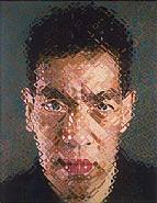 Chuck Close - Andres (Paintings) h: 108.5 x w: 84 in / h: 275.6 x w: 213.4 cm
