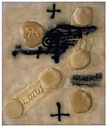 Antoni Tàpies - Lotus (Paintings) h: 106.4 x w: 86.6 in / h: 270.3 x w: 220 cm