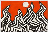Alexander Calder - Untitled (Works on Paper (Drawings, Watercolors etc.)) h: 29.5 x w: 43.2 in / h: 74.9 x w: 109.7 cm