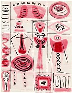 Adolph Gottlieb - Untitled (Works on Paper (Drawings, Watercolors etc.)) h: 25.5 x w: 19.5 in / h: 64.8 x w: 49.5 cm