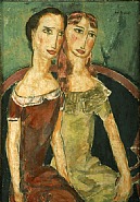 Alfred Henry Maurer - Two Sisters (Paintings) h: 25.8 x w: 18.2 in / h: 65.5 x w: 46.2 cm