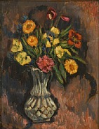 Marsden Hartley - Vase of Flowers (Paintings) h: 16.5 x w: 13 in / h: 41.9 x w: 33 cm