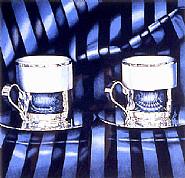 Jeanette Pasin Sloan - Espresso Cups (Prints and Multiples) h: 14 x w: 14.4 in / h: 35.6 x w: 36.6 cm
