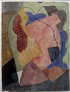 John Ferren - St. Tropez (Abstract) (Works on Paper (Drawings, Watercolors etc.)) h: 12 x w: 9 in / h: 30.5 x w: 22.9 cm