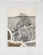 Francisco Toledo - El Jinete (Works on Paper (Drawings, Watercolors etc.)) h: 11 x w: 8.5 in / h: 27.9 x w: 21.6 cm