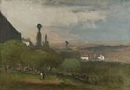 George Inness - Monte Lucia, Perugia (Paintings) h: 13.9 x w: 19.8 in / h: 35.3 x w: 50.3 cm