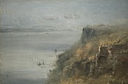 George Inness - Palisades on the Hudson (Paintings) h: 20.1 x w: 30.1 in / h: 51.1 x w: 76.5 cm