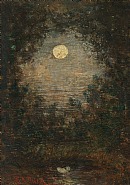 Full Moon through the Trees