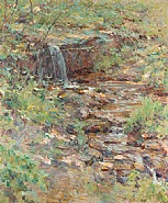 Robert Reid - Cascading Brook (Paintings) h: 30 x w: 25 in / h: 76.2 x w: 63.5 cm