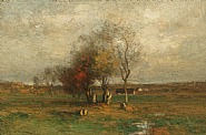 John Francis Murphy - On the Meadow (Paintings) h: 8.2 x w: 12.2 in / h: 20.8 x w: 31 cm