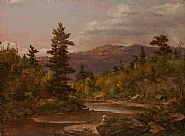Sanford Robinson Gifford - View from Schoharie Kills (Paintings) h: 22.3 x w: 30.2 in / h: 56.6 x w: 76.7 cm