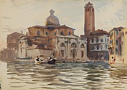 John Singer Sargent - San Geremia (Works on Paper (Drawings, Watercolors etc.)) h: 9.9 x w: 13.9 in / h: 25.1 x w: 35.3 cm