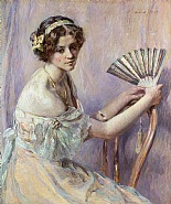Robert Reid - The Pearl Fan (Paintings) h: 30 x w: 25 in / h: 76.2 x w: 63.5 cm