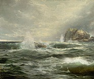 William Trost Richards - Clearing after the Storm (Paintings) h: 40 x w: 48 in / h: 101.6 x w: 121.9 cm