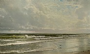 William Trost Richards - Rockaway Beach (Paintings) h: 18.8 x w: 30.6 in / h: 47.8 x w: 77.7 cm