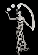 William Klein - Dorothy juggling white light balls, Paris (Photographs) h: 45.8 x w: 34.6 in / h: 116.3 x w: 87.9 cm