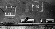 Untitled (bench and games viewed from above)
