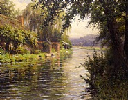 Louis Aston Knight - Summer Morning (Paintings) h: 26 x w: 32 in / h: 66 x w: 81.3 cm