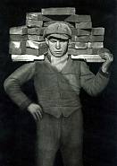 August Sander - Hod Carrier, Koln (Photographs) h: 10 x w: 8 in / h: 25.4 x w: 20.3 cm