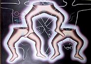 Mark Kostabi - Balancing the Budget (Paintings) h: 60 x w: 84 in / h: 152.4 x w: 213.4 cm