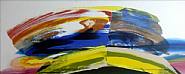Paul Jenkins - Phenomena Bent Sun Chart (Paintings) h: 38 x w: 95 in / h: 96.5 x w: 241.3 cm