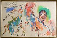 LeRoy Neiman - Dick Tiger (Works on Paper (Drawings, Watercolors etc.))