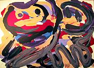 Karel Appel - Happy Battle (Prints and Multiples) h: 21.5 x w: 29.5 in / h: 54.6 x w: 74.9 cm
