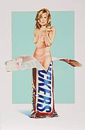 Mel Ramos - Candy II - Snickers (Rebecca Romijn) (Prints and Multiples) h: 33.3 x w: 22 in / h: 84.6 x w: 55.9 cm