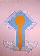 Peter Max - Colossus, version, 1 #1 (Paintings) h: 36 x w: 26 in / h: 91.4 x w: 66 cm