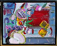 Peter Max - Flower Pot and Window (Paintings)