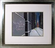 Clarence Holbrook Carter - 1st National Bank (Works on Paper (Drawings, Watercolors etc.)) h: 8 x w: 10.5 in / h: 20.3 x w: 26.7 cm