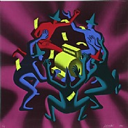 Mark Kostabi - Cash Dance (Prints and Multiples) h: 31.8 x w: 31.8 in / h: 80.8 x w: 80.8 cm
