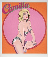 Mel Ramos - Camilla (Prints and Multiples) h: 43.5 x w: 38 in / h: 110.5 x w: 96.5 cm