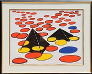 Alexander Calder - Black Pyramids (Prints and Multiples) h: 30.5 x w: 22.5 in / h: 77.5 x w: 57.2 cm
