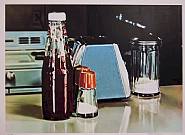 Ralph Goings - Blue Napkin Holder (Prints and Multiples) h: 22 x w: 30 in / h: 55.9 x w: 76.2 cm