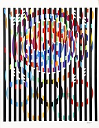 Yaacov Agam - Message of Peace (Prints and Multiples) h: 31 x w: 40 in / h: 78.7 x w: 101.6 cm