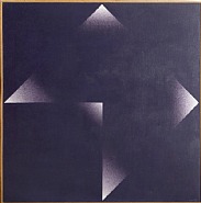 Herbert Bayer - Three Quarter Square (Paintings) h: 40 x w: 40 in / h: 101.6 x w: 101.6 cm