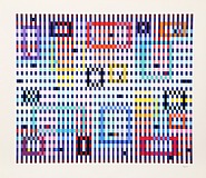 Yaacov Agam - Magic Rain Drop II (Prints and Multiples) h: 31 x w: 36 in / h: 78.7 x w: 91.4 cm