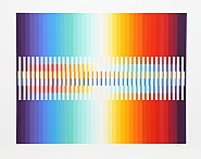 Yaacov Agam - Integrated Rainbow (Prints and Multiples) h: 30 x w: 42 in / h: 76.2 x w: 106.7 cm