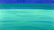 Alex Katz - Marine # 3 (Paintings) h: 114.5 x w: 198.5 cm / h: 45.1 x w: 78.1 in
