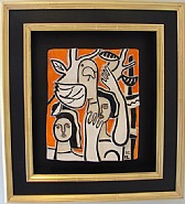 Fernand Léger - Les femmes au perroquet (Sculptures) h: 16.2 x w: 13.8 x d: 3 in / h: 41.1 x w: 35.1 x d: 7.6 cm