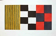 Sean Scully - Yellow Red (Prints and Multiples) h: 15.7 x w: 29.7 in / h: 39.9 x w: 75.4 cm