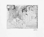 Pablo Picasso - Autour de La Celestine: Collation au Jardin avec Jeune Bacchus Gras, from the 347 Series, 8 May, 1968, Mougins (Prints and Multiples)