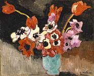 Louis Valtat - Blue Vase, Anemones (Paintings)