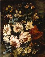 Narcisse Virgile Diaz de la Peña - JETÉ FLEURS SUR UN FOND PAYSAGER (Paintings)