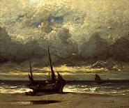 Jules Dupré - BORD DE MER (MARINE: BATEAUX DE PÊCHE) (Paintings)