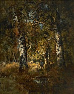 Narcisse Virgile Diaz de la Peña - Hunter in the Woods (Paintings)