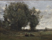 Jean-Baptiste-Camille Corot - Le repos dans la prairie (Paintings)