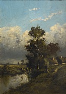 Jules Dupré - Normandy landscape (Paintings)